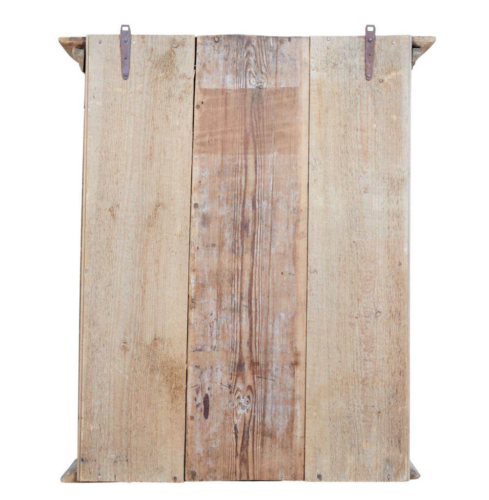 Large 18th Century Swedish Pine Wall Cupboard — image 7