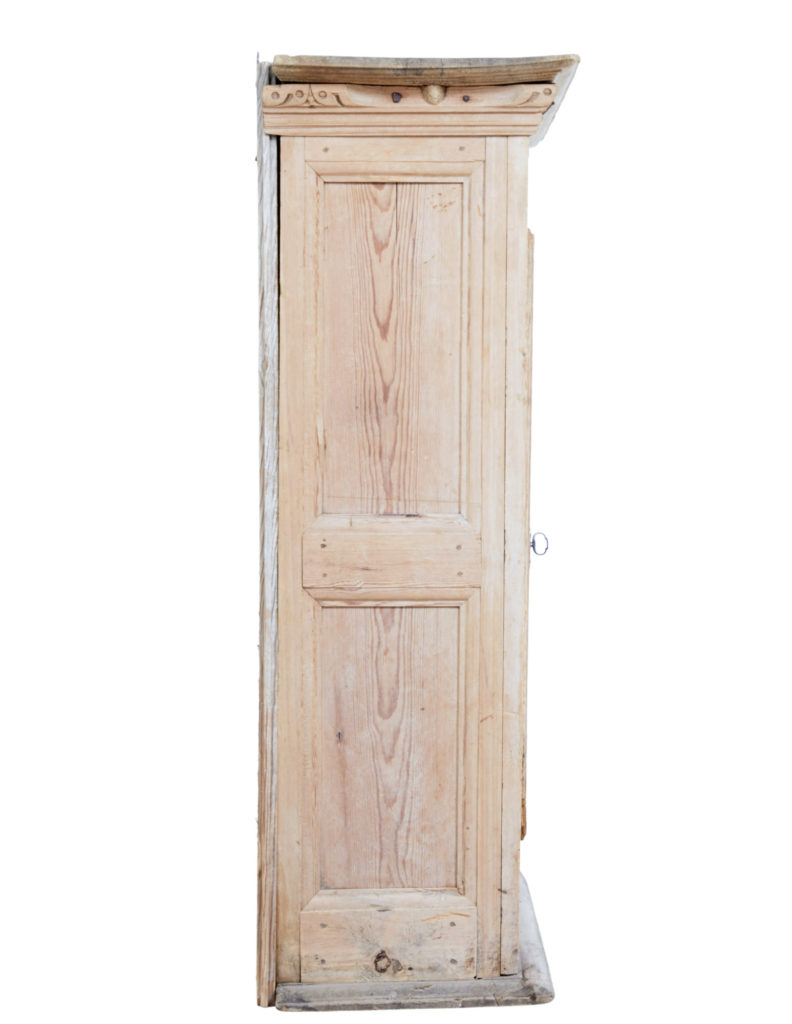 Large 18th Century Swedish Pine Wall Cupboard — image 8