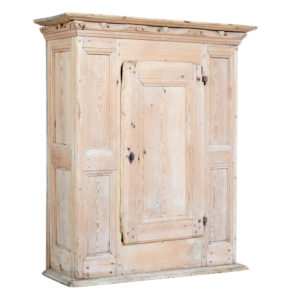 Large 18th Century Swedish Pine Wall Cupboard — thumbnail 1