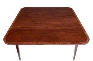 Early 19th Century Regency Mahogany Cross Banded Pembroke Table — thumbnail 3