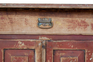 Early 19th Century Swedish Painted Pine Kitchen Cupboard — thumbnail 2