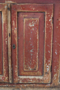 Early 19th Century Swedish Painted Pine Kitchen Cupboard — thumbnail 3