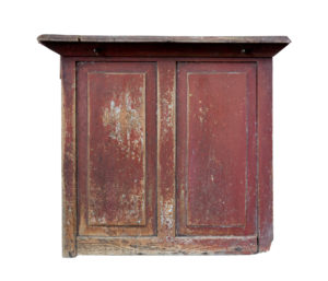 Early 19th Century Swedish Painted Pine Kitchen Cupboard — thumbnail 5