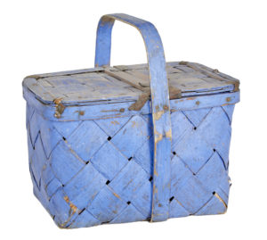 Late 19th Century Painted Swedish Fruit Basket — thumbnail 1