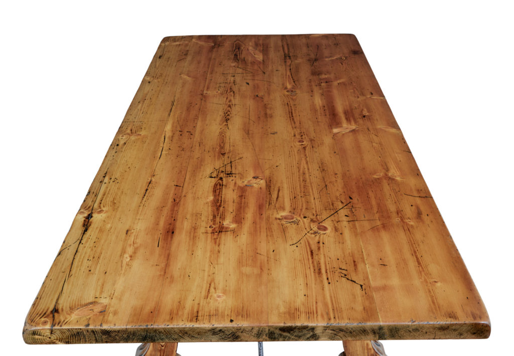 19th Century Spanish Small Pine Dining Table — image 4