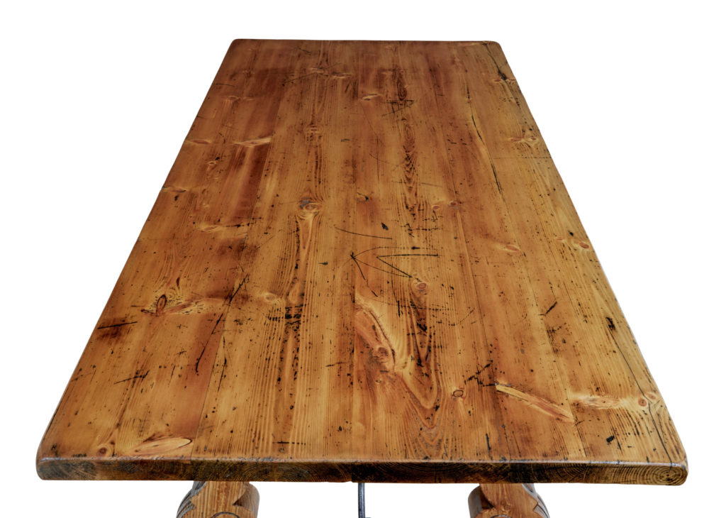 19th Century Spanish Small Pine Dining Table — image 5