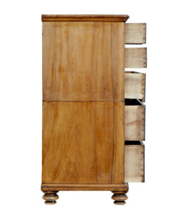 19th Century Camphor Campaign Chest of Drawers Writing Slope — thumbnail 10