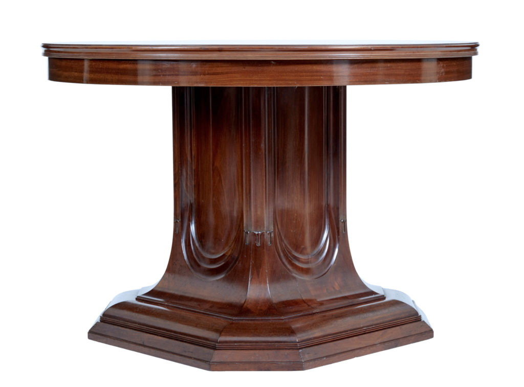 19th Century Carved Mahogany Center Table — image 6