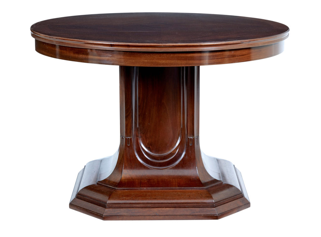 19th Century Carved Mahogany Center Table