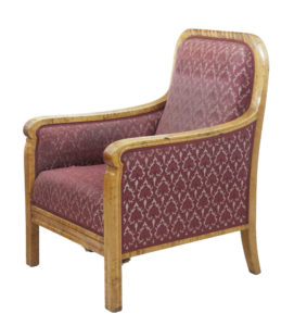 Pair of Art Deco Scandinavian Birch Lounge Armchairs — thumbnail 3