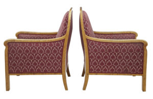 Pair of Art Deco Scandinavian Birch Lounge Armchairs — thumbnail 5