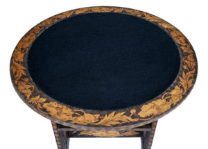Early 20th Century American Arts &Amp; Crafts Metamorphic Poker Work Table — thumbnail 8