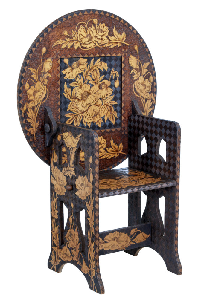 Early 20th Century American Arts &Amp; Crafts Metamorphic Poker Work Table
