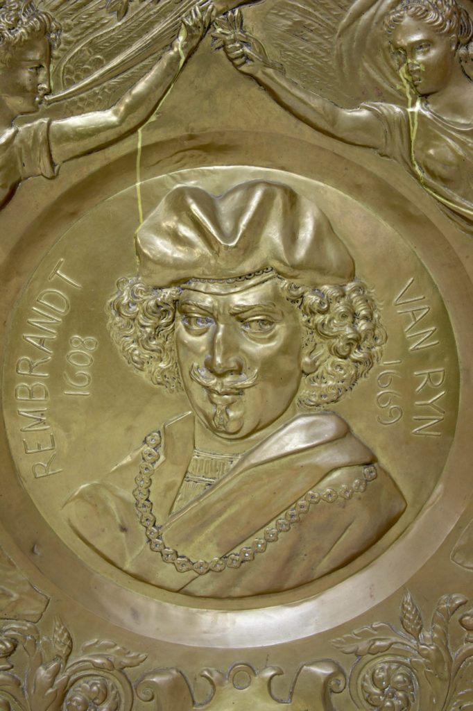 Pair of 19th Century Decorative French Brass Wall Plaques — image 3