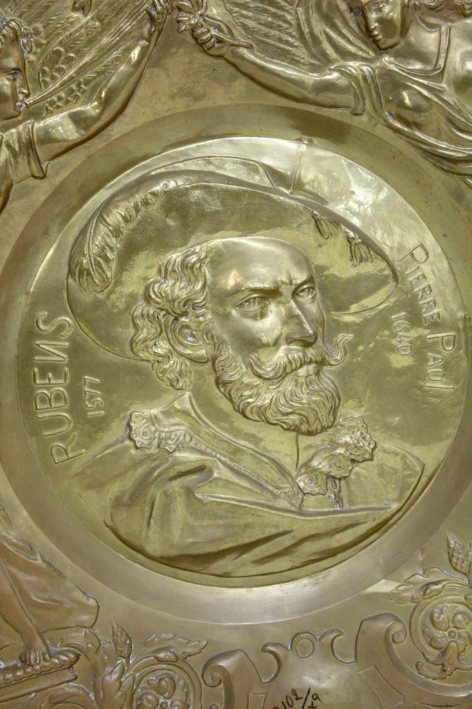 Pair of 19th Century Decorative French Brass Wall Plaques — image 4