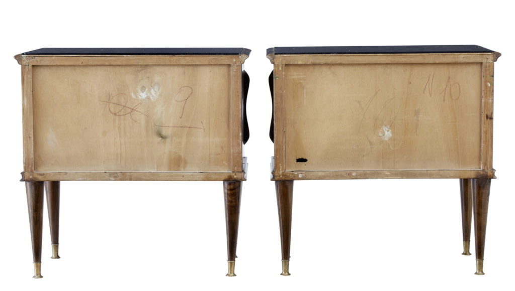 20th Century 1950’s Italian Walnut and Mahogany Bedroom Suite — image 8