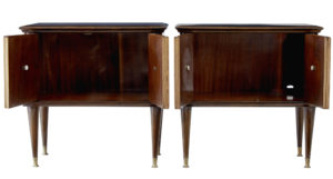 20th Century 1950’s Italian Walnut and Mahogany Bedroom Suite — thumbnail 10