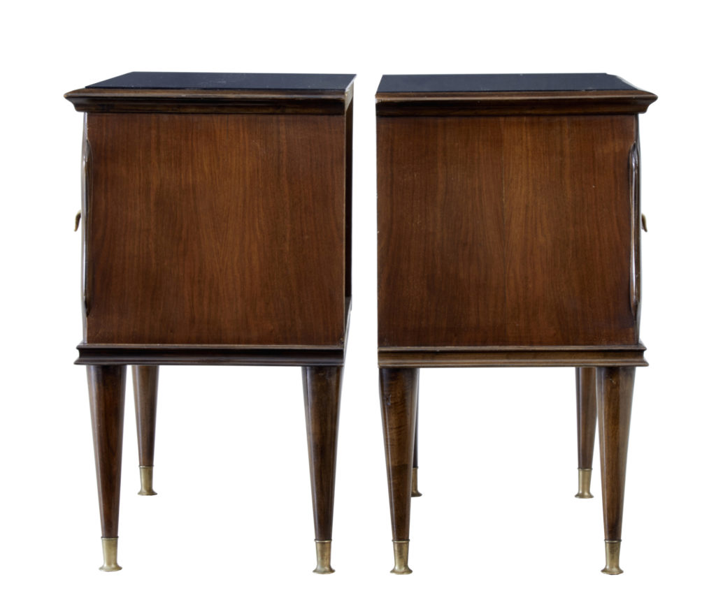 20th Century 1950’s Italian Walnut and Mahogany Bedroom Suite — image 9