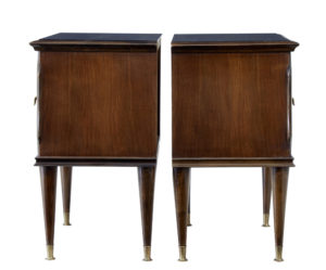 20th Century 1950’s Italian Walnut and Mahogany Bedroom Suite — thumbnail 9