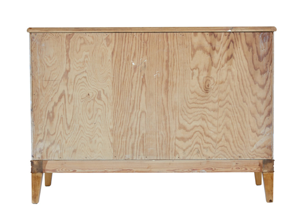 Mid-20th Century Scandinavian Painted Elm Chest of Drawers Commode — image 4