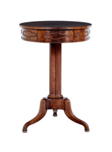 19th Century Danish Mahogany Work Occasional Table — thumbnail 6