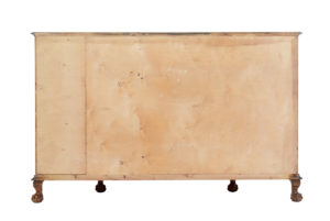 Mid 20th Century Swedish Birch Chippendale Revival Bowfront Sideboard — thumbnail 5