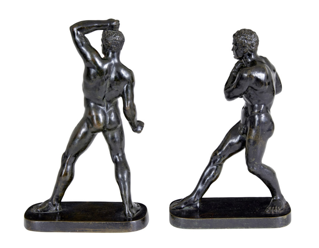 Pair of 19th Century Bronze Athlete Figures After Canova — image 7