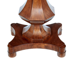 19th Century Empire Revival Flame Mahogany Work Table — thumbnail 2