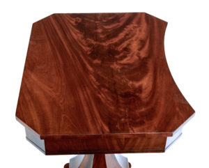 19th Century Empire Revival Flame Mahogany Work Table — thumbnail 4
