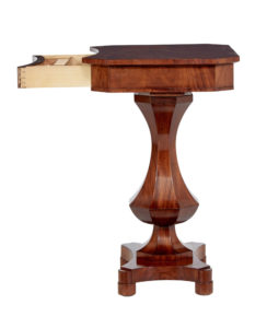 19th Century Empire Revival Flame Mahogany Work Table — thumbnail 7