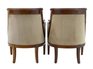 1970’s Empire Influenced 3 Piece Mahogany Suite — thumbnail 3