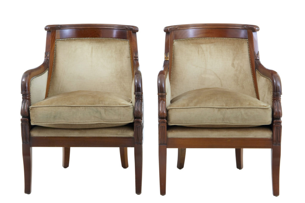 1970’s Empire Influenced 3 Piece Mahogany Suite — image 5