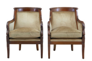 1970’s Empire Influenced 3 Piece Mahogany Suite — thumbnail 5