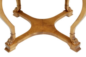Mid 20th Century Scandinavian Burr Elm Coffee Table — thumbnail 3