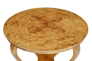 Mid 20th Century Scandinavian Burr Elm Coffee Table — thumbnail 4