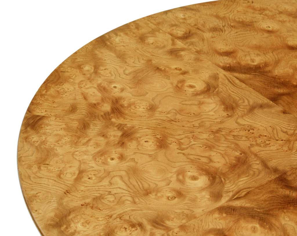 Mid 20th Century Scandinavian Burr Elm Coffee Table — image 5