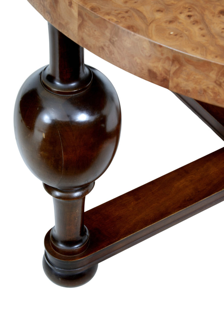 Scandinavian Art Deco Burr Elm Coffee Table — image 3