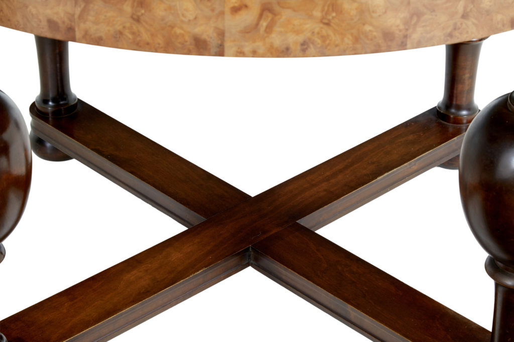Scandinavian Art Deco Burr Elm Coffee Table — image 2
