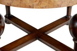 Scandinavian Art Deco Burr Elm Coffee Table — thumbnail 2