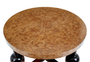 Scandinavian Art Deco Burr Elm Coffee Table — thumbnail 5