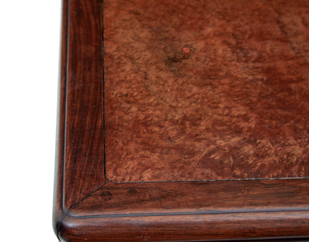 Late 19th Century Chinese Burr Occasional Table — image 3