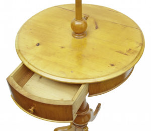 Late 19th Century Scandinavian Birch Shaving Mirror Stand — thumbnail 3
