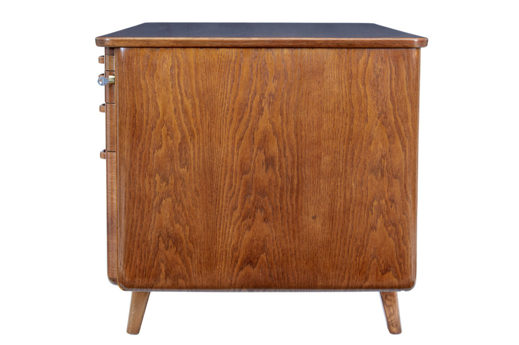 Swedish Mid 20th Century Oak Desk by Gunnar Ericsson for Atvidabergs — image 7