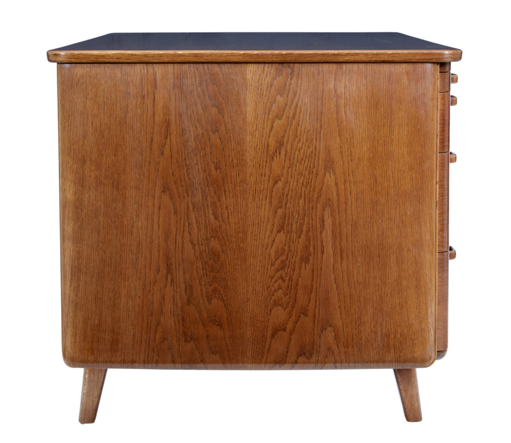 Swedish Mid 20th Century Oak Desk by Gunnar Ericsson for Atvidabergs — image 8