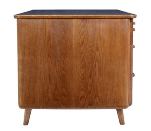 Swedish Mid 20th Century Oak Desk by Gunnar Ericsson for Atvidabergs — thumbnail 8