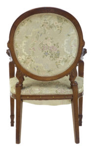 19th Century Carved French Walnut Armchair — thumbnail 3