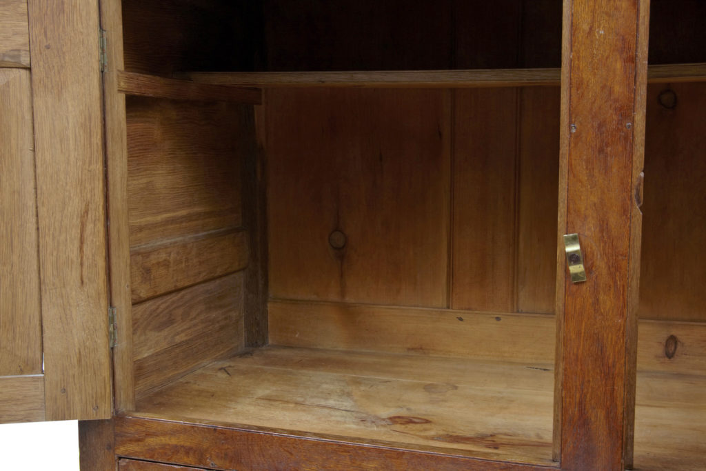 Early 19th Century and Later Oak Cupboard — image 2