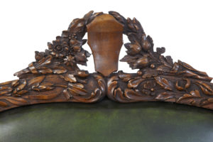 Impressive Pair of 19th Century Carved Walnut Florentine Renaissance Armchairs — thumbnail 2