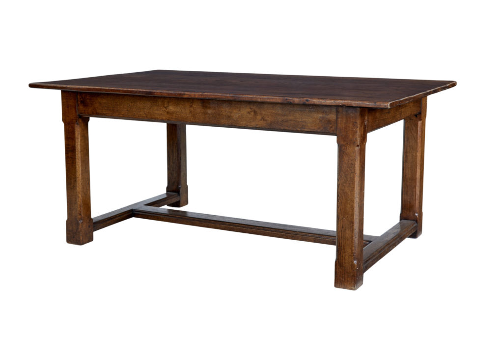 Late 20th Century Solid Oak Refectory Table