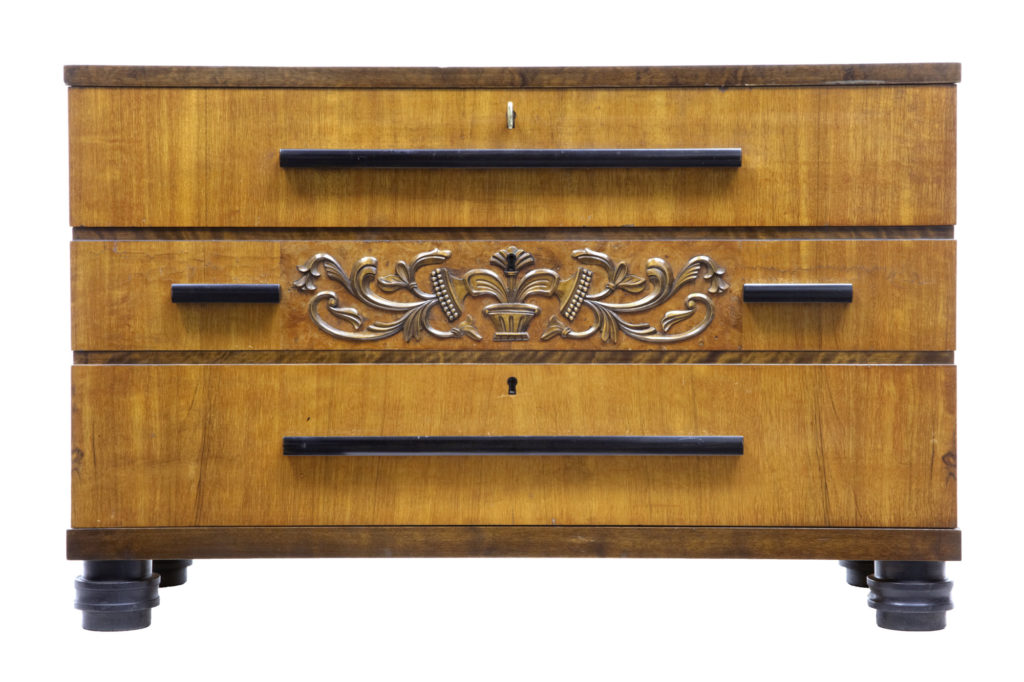 20th Century Art Deco Birch Chest of Drawers — image 3